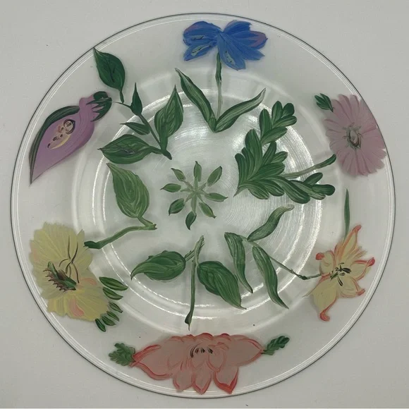 Vintage Royal Danube Glass Plates - Set of 4 - Picture 9 of 10